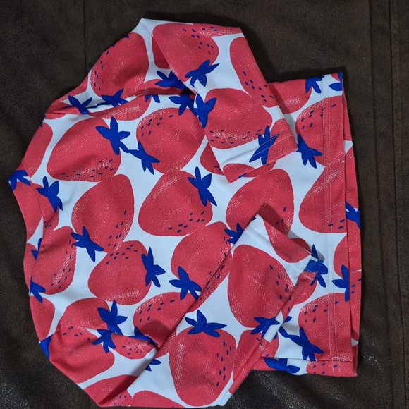 Carter's Red Strawberry Rashguard Set - Picture 4 of 7